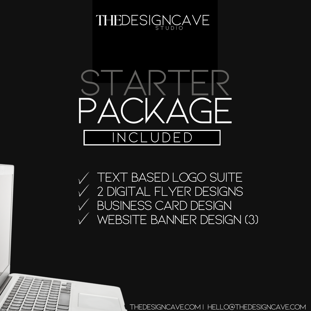 Starter Package – Your Brand’s First Impression, Done Right!